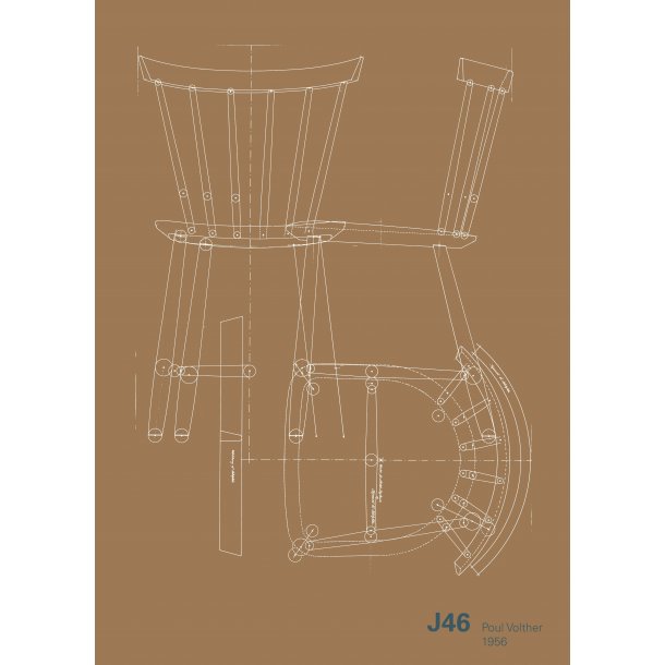 Sommetider Indsprøjtning ledningsfri Poul Volther plakat J46 50x70 - Accessories - FDB Møbler  Gilleleje/FDBdesign.dk